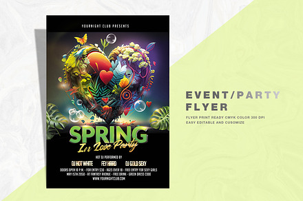 A4 Spring Party Flyer Vol 02