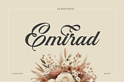 EMIRAD Olstd - Script, a Script Font by Olexstudio (Thumbnail 1 of 7)