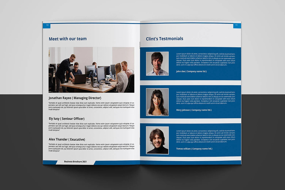Minimal Business Brochure, a Brochure Template by Template Shop (Photo 6 of 7)