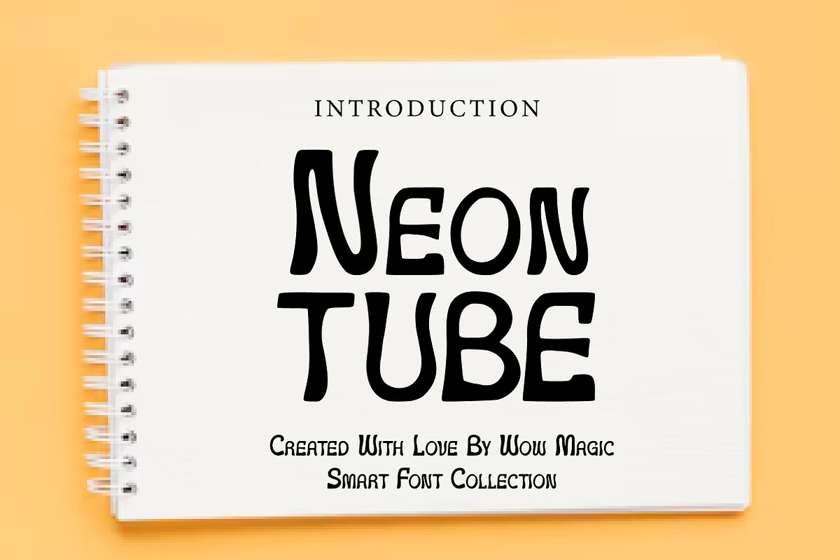 Neon Tube, a Sans Serif Font by Wow Magic (Photo 1 of 3)