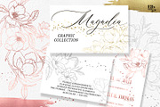 Magnolia Graphic Collection, a Decorative Illustration by Elly Studio (Thumbnail 1 of 14)