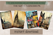 SURREAL 1950S JUNK JOURNAL KIT, a Decorative Illustration by Daring Digies (Thumbnail 4 of 6)