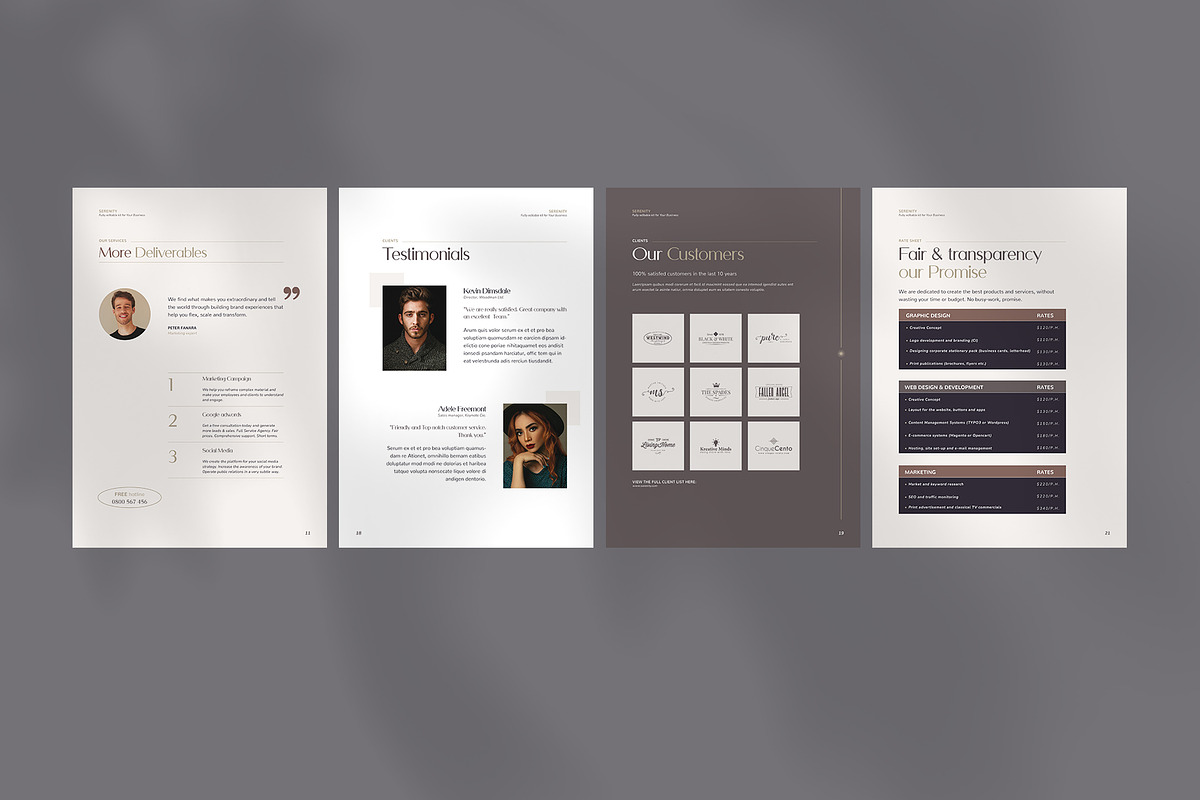 Services & Pricing Guide -Canva/Indd, a Brochure Template by Imagination Area (Photo 8 of 11)