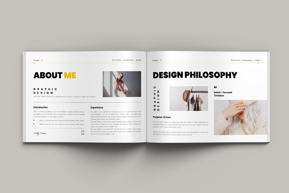 Portfolio Landscape Template, a Brochure Template by Pixelpick (Photo 3 of 9)