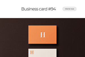 Business Card Mockup Template Bundle