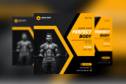Gym Social Media Cover Post Template, a Social Media Template by zahidhossainalif (Thumbnail 4 of 5)