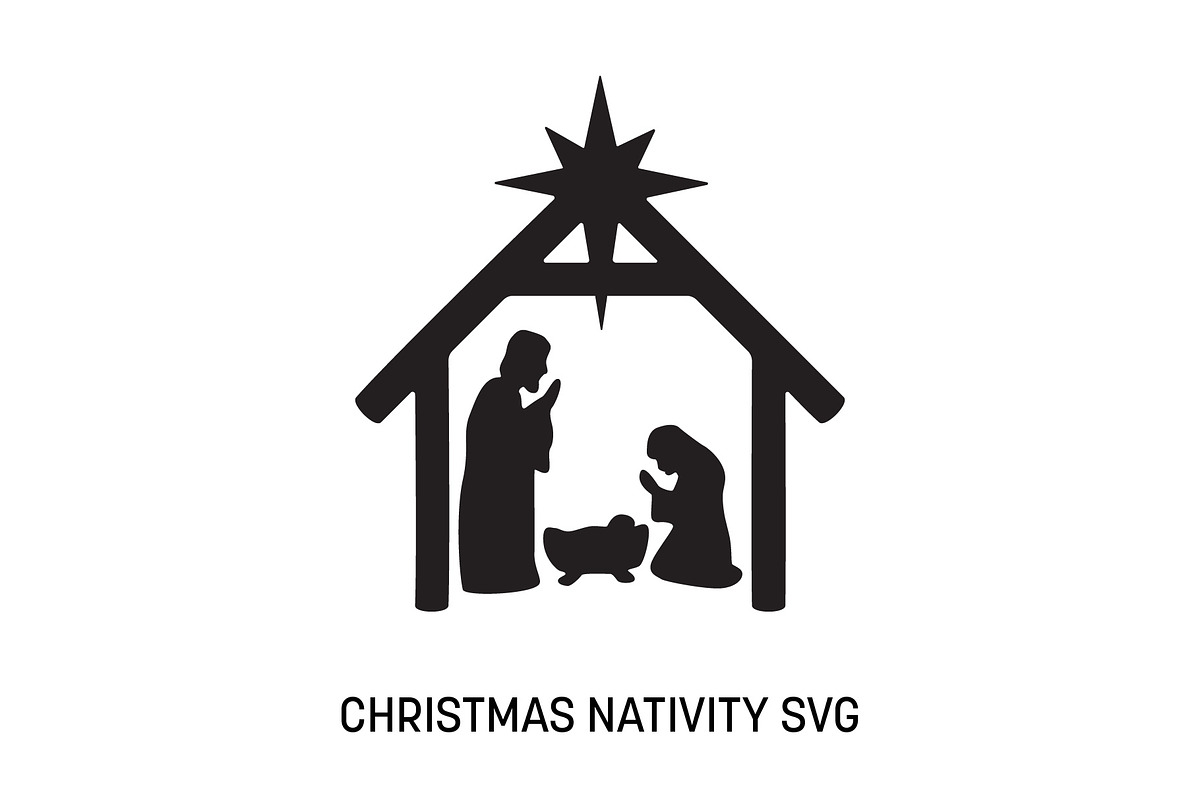 Simple and Clean Christmas Nativity, a Graphic by PinkHouseCollection (Photo 1 of 3)