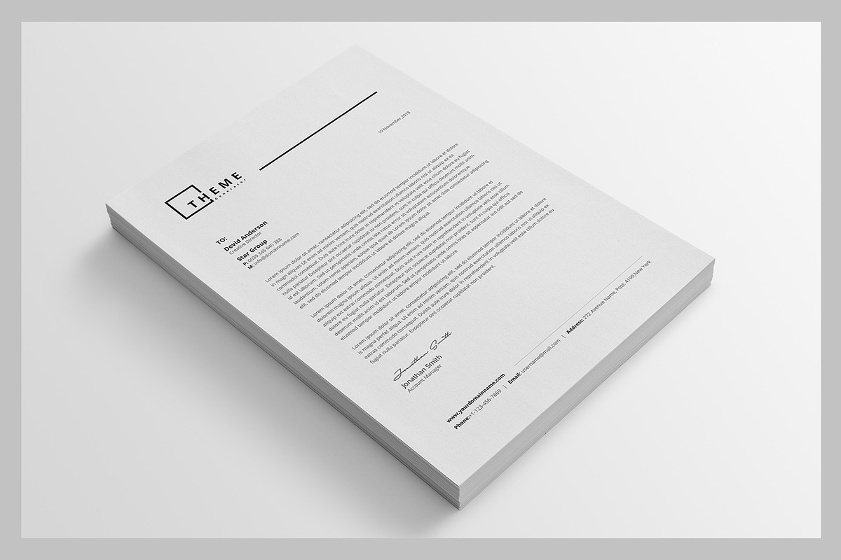 Letterhead, a Stationery Template by deviserpark (Photo 2 of 4)