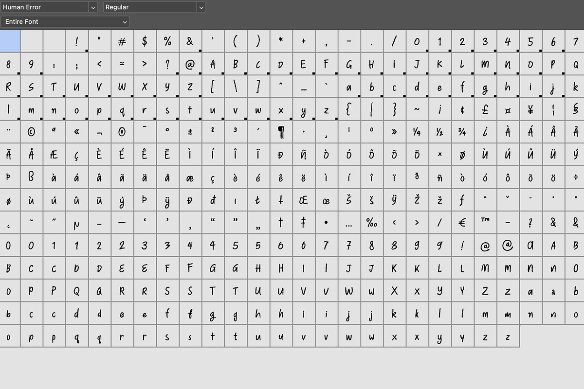 Human Error - Handwritten Font, a Handwritten Font by HipFonts (Photo 8 of 12)