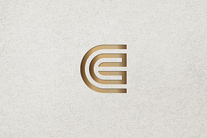 Luxury Initials CE, C, Or EC Logo