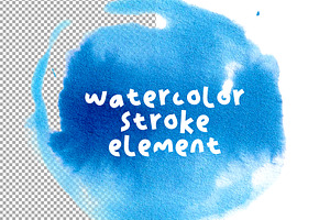 50 Watercolor Stroke Element, a Texture Graphic by freeject.net