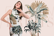 Exotic, Elegant Tropical Prints, a Pattern Graphic by Pink Linen (Thumbnail 8 of 12)