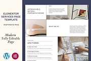 Elementor Template Services Page, a Landing Page Template by Eva Cogollos Studio (Thumbnail 1 of 6)