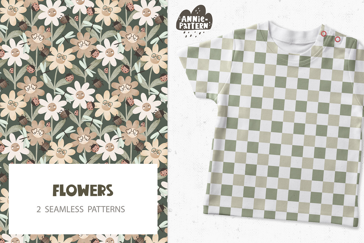 Flowers, a Pattern Graphic by AnnieArt (Photo 1 of 4)
