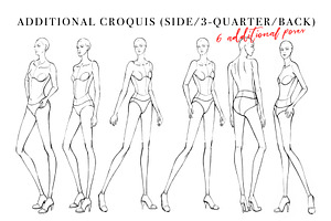 Side/3-Quarter/Back Croquis Pack