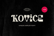 Kovice - Retro Experimental Typeface, a Slab Serif Font by Imoodev (Thumbnail 1 of 5)