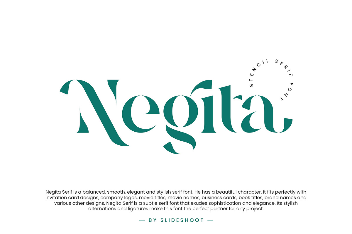 Negita Serif Font, a Serif Font by Idea Studio (Photo 1 of 12)
