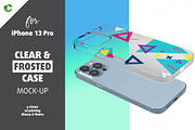iPhone 13 pro clear/frosted case, an iPhone Mockup by Colatudo Store (Thumbnail 1 of 9)