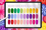 Flower Creator Procreate Brush Set, a Brush Add-On by AngelfishCreative (Thumbnail 8 of 9)
