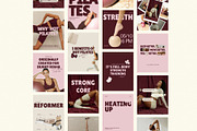 Pink & Burgundy Instagram Templates, a Social Media Template by Row Creative (Thumbnail 8 of 11)