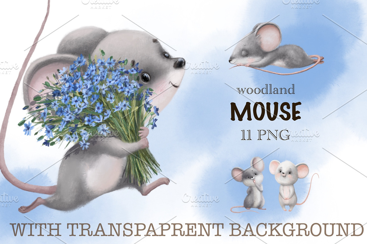 Mouse Illustration. Animals., an Animal Illustration by sheincar (Photo 1 of 5)