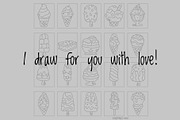 Pastel Ice Cream Clipart, a Food Illustration by Palau (Thumbnail 7 of 10)