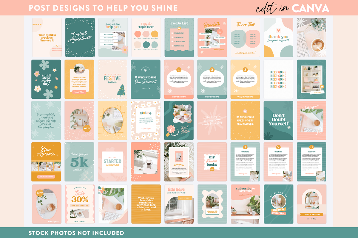 Enchanting Instagram Post Templates, a Social Media Template by Design Pixie (Photo 3 of 6)