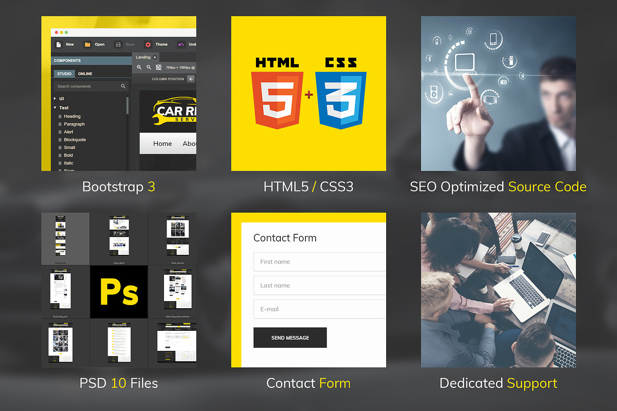 Car Repair Service - HTML Template, a HTML Template by TonyTemplates (Photo 4 of 5)