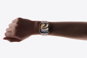 Watch Series 11 in Hand Mockup, a Wearable Device Mockup by Asylab