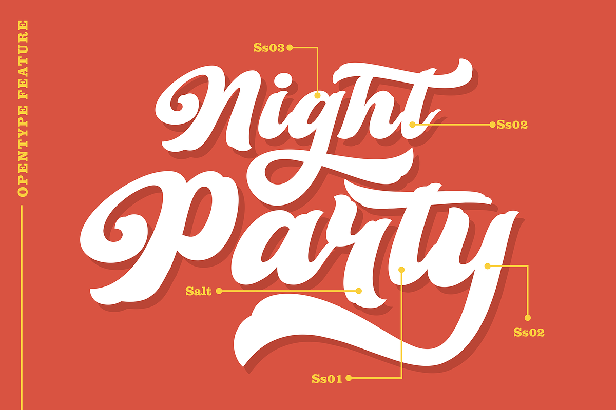 Retro Young - Vintage Bold Font, a Script Font by figuree studio (Photo 2 of 10)