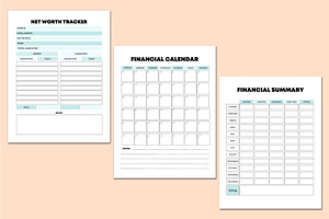 Editable Financial Planner For Canva