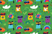 20 Colorful Seamless Patterns, a Pattern Graphic by PenguinHouse (Thumbnail 6 of 13)
