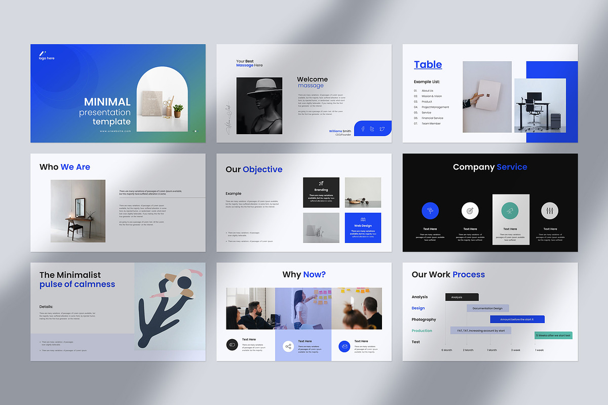 Minimal Presentation Template, a Presentation Template by Slide_Genius1 (Photo 4 of 6)