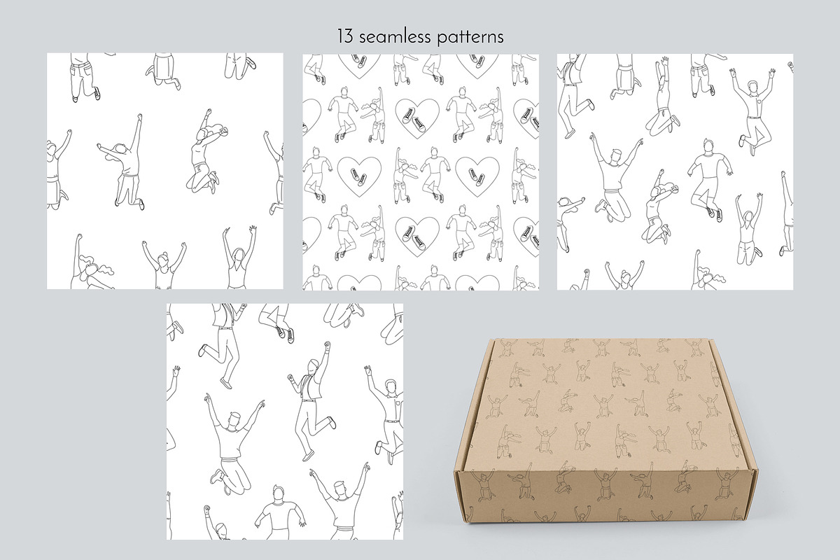 Many People Vector Illustrations, an Object Graphic by Rose Design