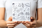 Hand Drawn Summer Beach Doodles PNG, an Illustration by CraftArtStudio (Thumbnail 2 of 4)
