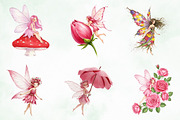 Watercolor Magical Garden Pink Png, an Illustration by Creative Art (Thumbnail 8 of 8)