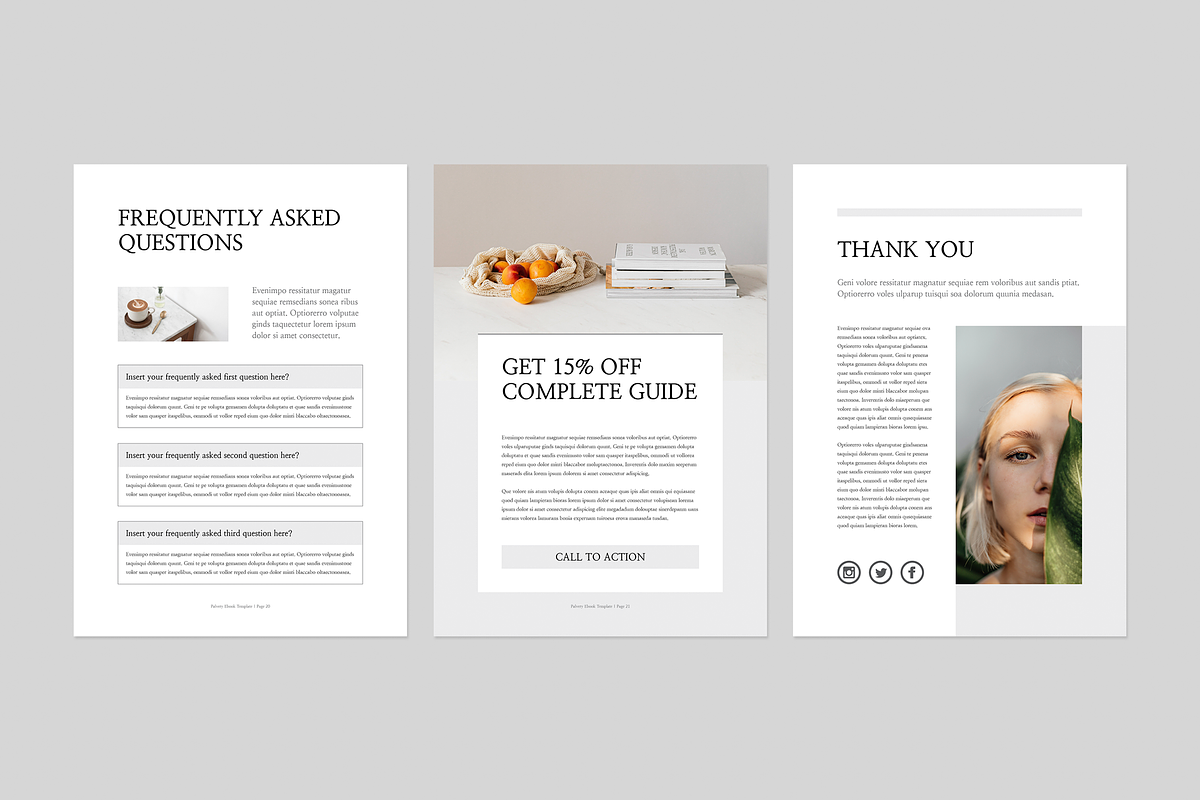 Ebook | MS Word & Indesign, a Magazine Template by Leaflove (Photo 9 of 10)