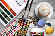 Watercolor Macarons Clipart Set, a Decorative Illustration by Inna Sinano (Thumbnail 5 of 6)