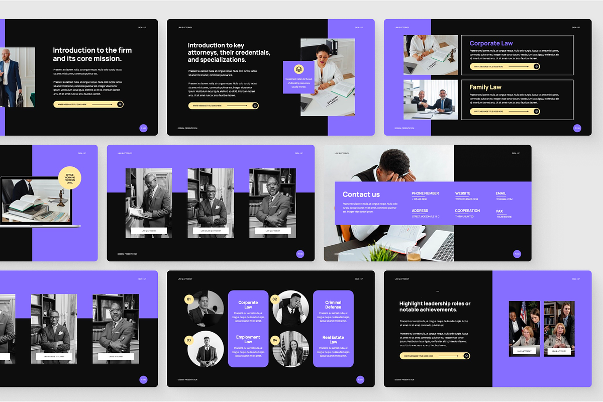 Mukas - Law & Attorney Google Slide, a Presentation Template by SquidPixey (Photo 2 of 6)