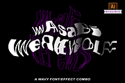 Streetwear Font Wavy Halftone Effect, a Sans Serif Font by Jeffry Macpherson Visuals (Thumbnail 5 of 9)