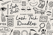 Lash Tech Clipart, Beauty Doodles, an Object Illustration by The October Creative (Thumbnail 1 of 6)