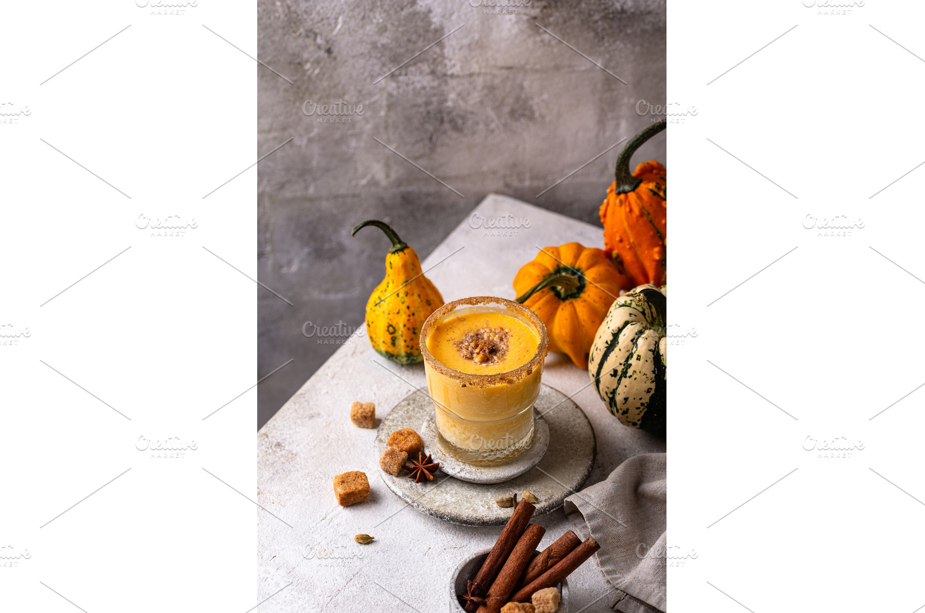 Autumn drink spicy pumpkin smoothie, a Food & Drink Photo by Yulia Furman