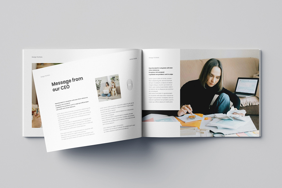Works Portfolio Template | MS Word, a Brochure Template by HiveArts (Photo 3 of 9)
