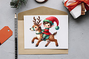 Santa's Adorable Little Helpers Png, an Illustration by RobertsArt (Thumbnail 6 of 7)