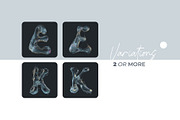 Floating Water Letters Overlays, a Symbol Font by PhotoSpirit (Thumbnail 2 of 8)