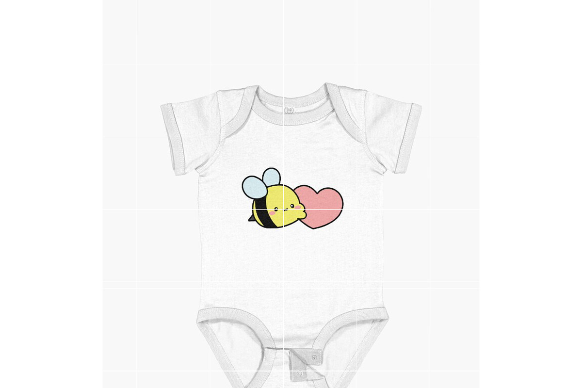 Cute Bee SVG, Kawaii Honey Bee SVG, an Illustration by TheHitShop (Photo 4 of 11)