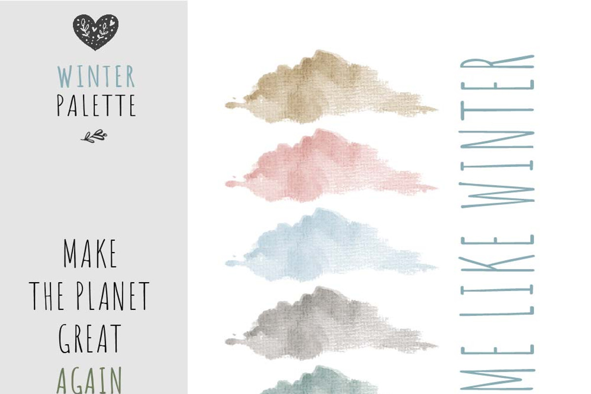 Watercolor Brush TextureWinter, a Texture Graphic by Sahar Heumesser (Photo 4 of 8)