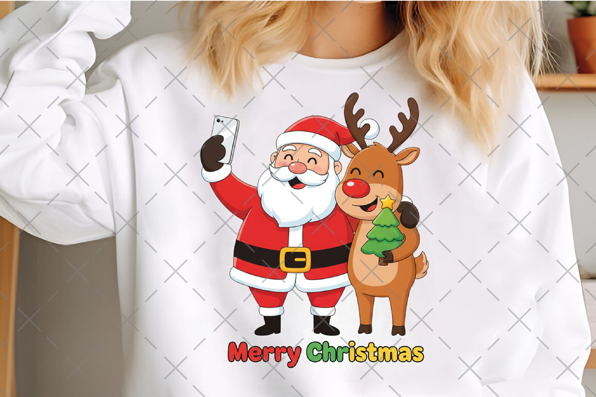 Santa Reindeer PNG, an Illustration by Craft Nest (Photo 2 of 6)
