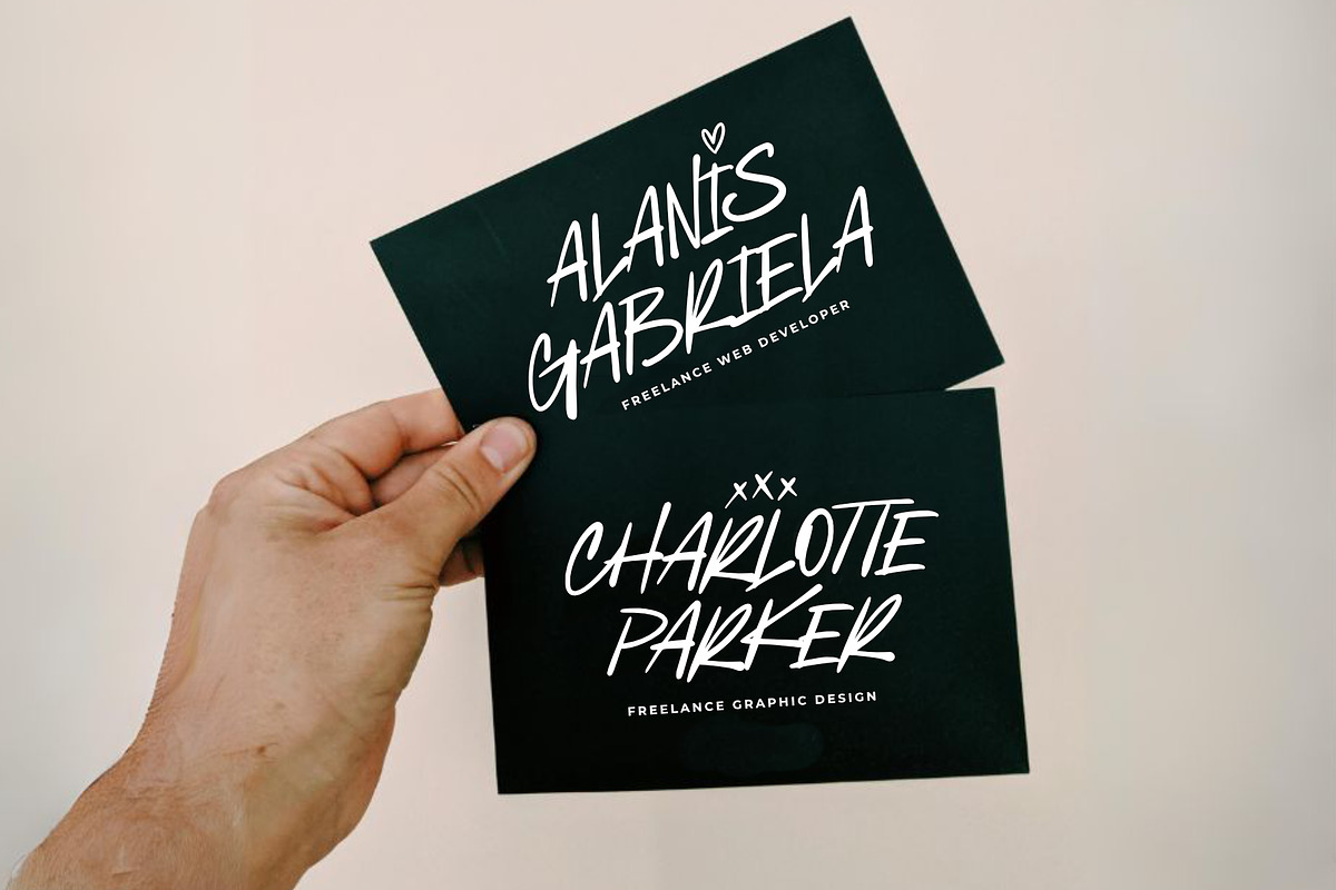 Black Bounars Natural Marker, a Handwritten Font by Damarletter (Photo 7 of 9)