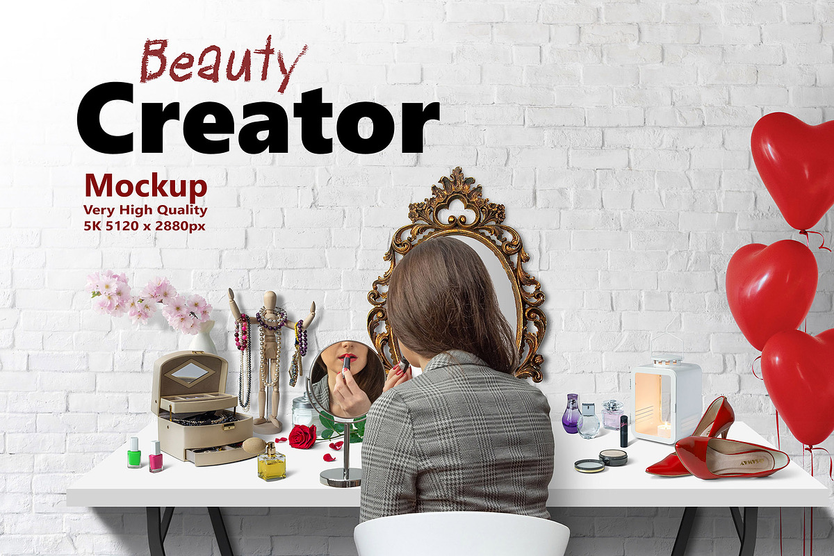 Beauty Creator 5K Mockup, a Books & Magazine Mockup by Zabiegala MP (Photo 1 of 6)